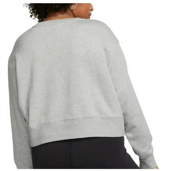 Nike Women's Plus Size Sportswear Fleece Crewneck Sweatshirt Gray Size  L - Picture 2 of 7